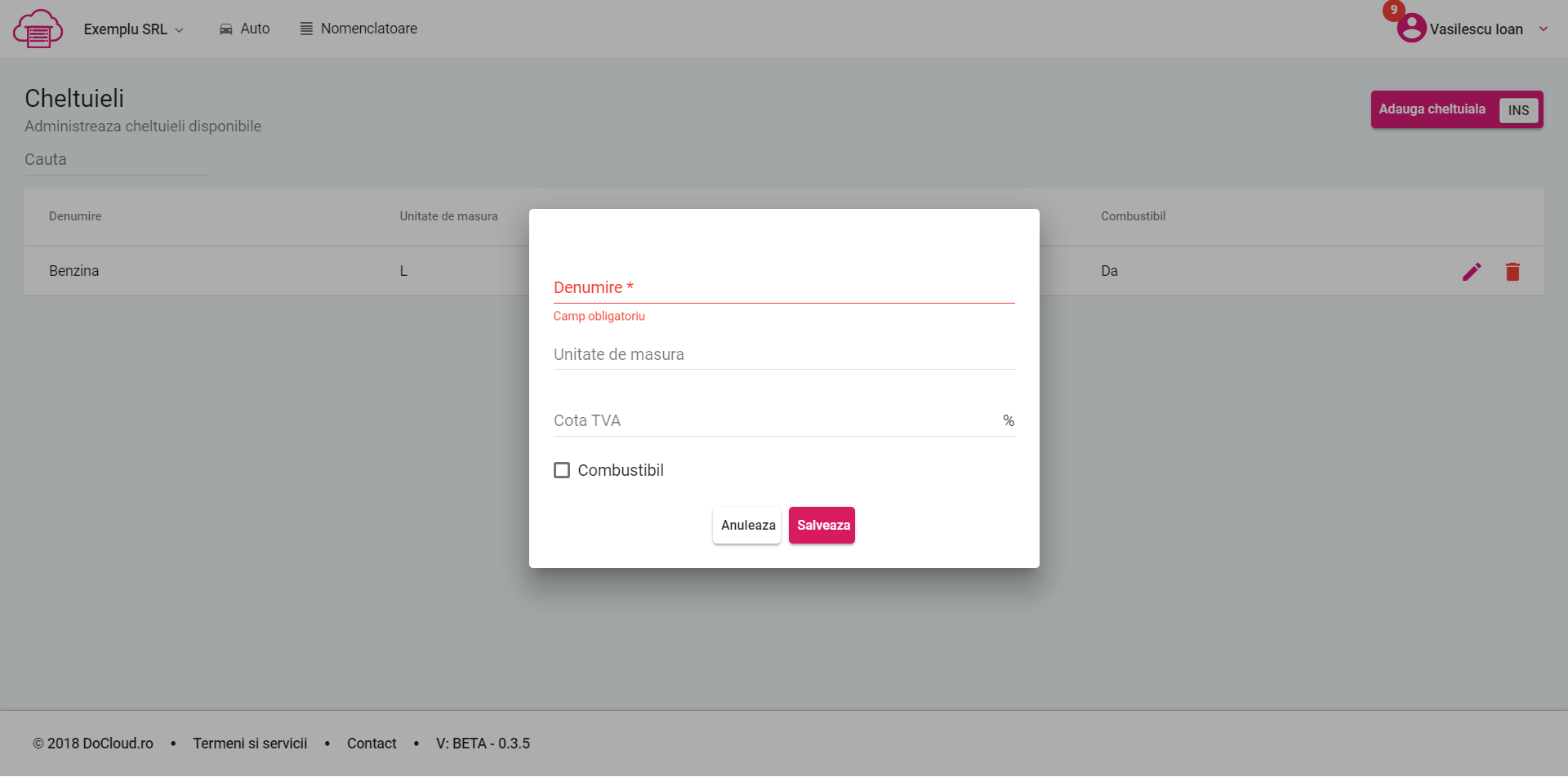 screencapture-qa-app-docloud-ro-dashboard-expenses-2018-11-04-17_09_55 nomenclator articole